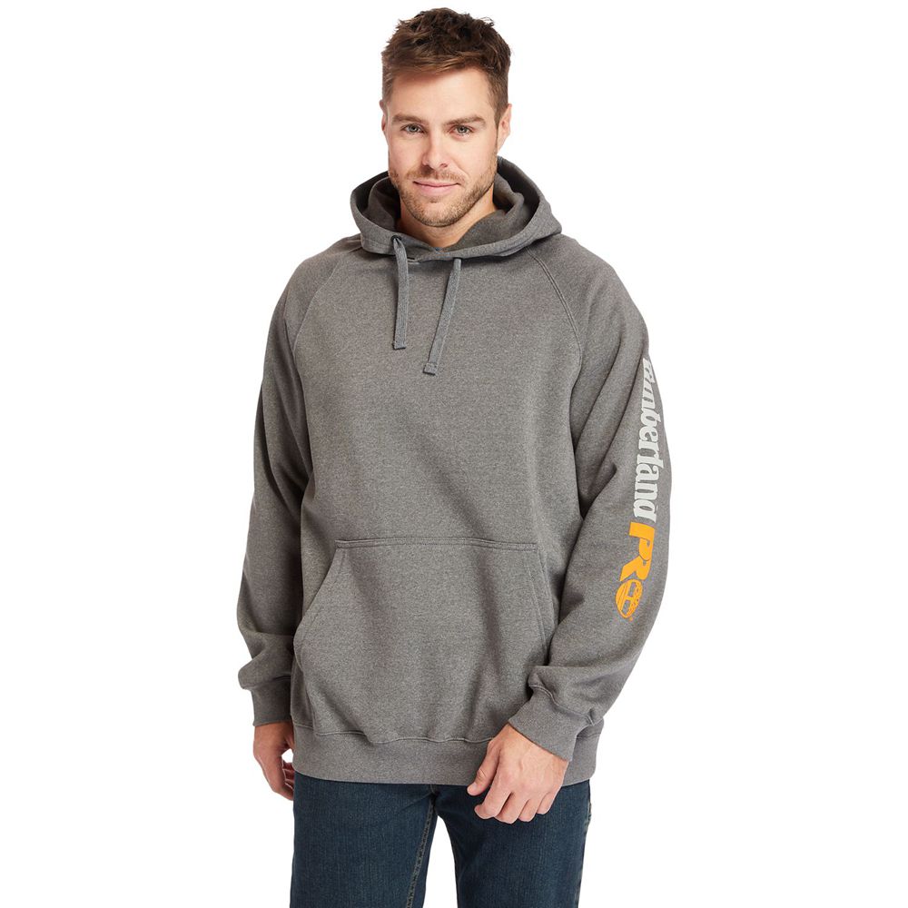 Sudadera Timberland Argentina Hombre - Pro® Big & Tall Hood Honcho Sport Hoodie - Gris Oscuro - SFGV